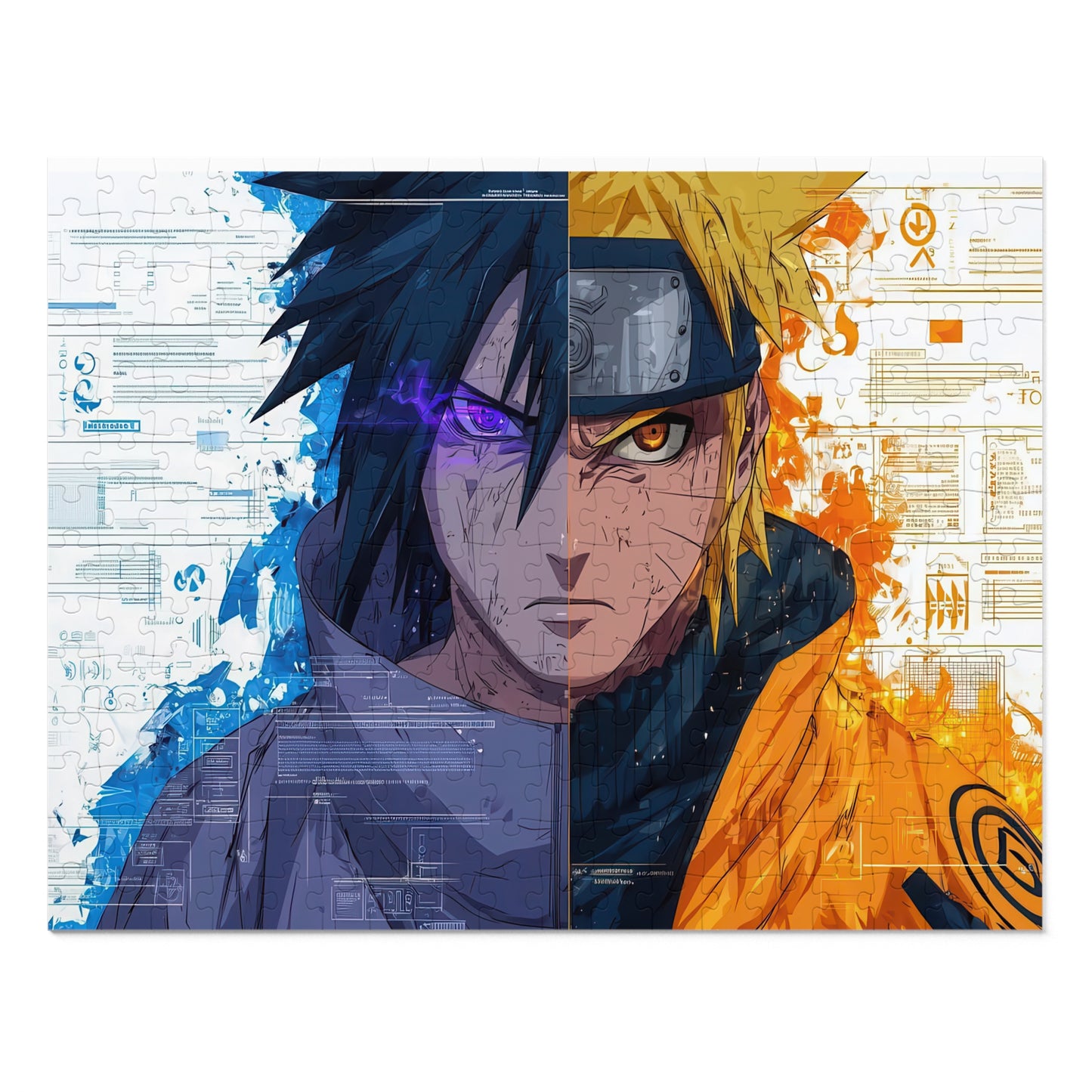 Jigsaw Puzzle- Naruto Uzumaki and Sasuke Uchiha