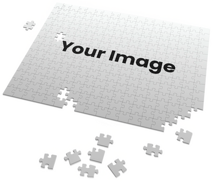 Custom photo jigsaw puzzle by PopCrate with personalized image, 120-piece puzzle on recycled paper