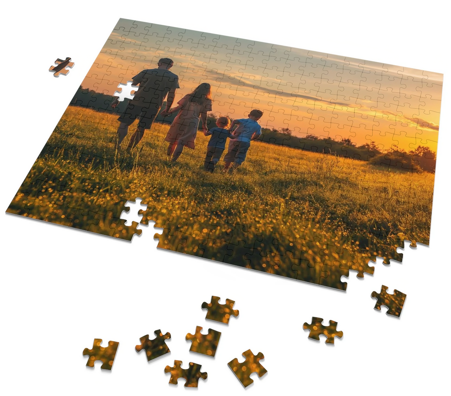 Custom photo jigsaw puzzle by PopCrate with personalised image, 120-piece puzzle on recycled paper