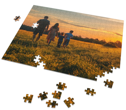 Custom photo jigsaw puzzle by PopCrate with personalised image, 120-piece puzzle on recycled paper