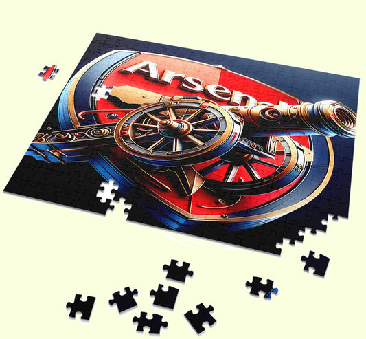 Arsenal jigsaw puzzle by PopCrate – 120-piece recycled paper classic club crest design, ₹399