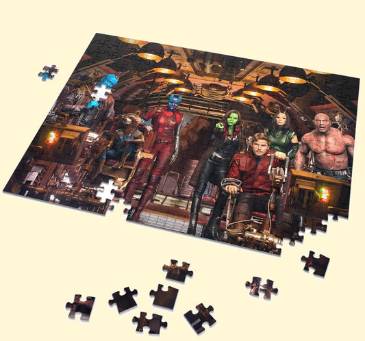 Guardians of the Galaxy jigsaw puzzle by PopCrate – 120-piece recycled paper classic team design, ₹399