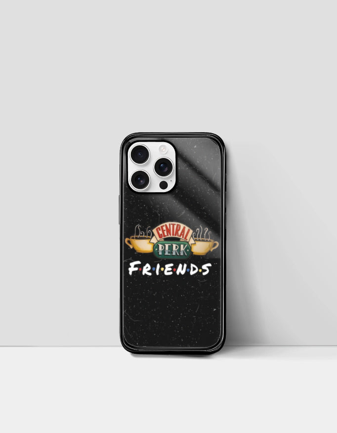 Friends Cafe iPhone back cover by PopCrate – glossy glass Central Perk design, ₹399