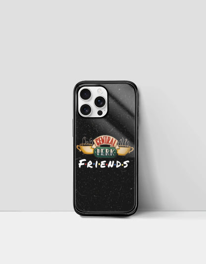 Friends Cafe iPhone back cover by PopCrate – glossy glass Central Perk design, ₹399