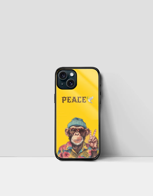 iPhone Peace back cover by PopCrate – cool monkey in shirt design