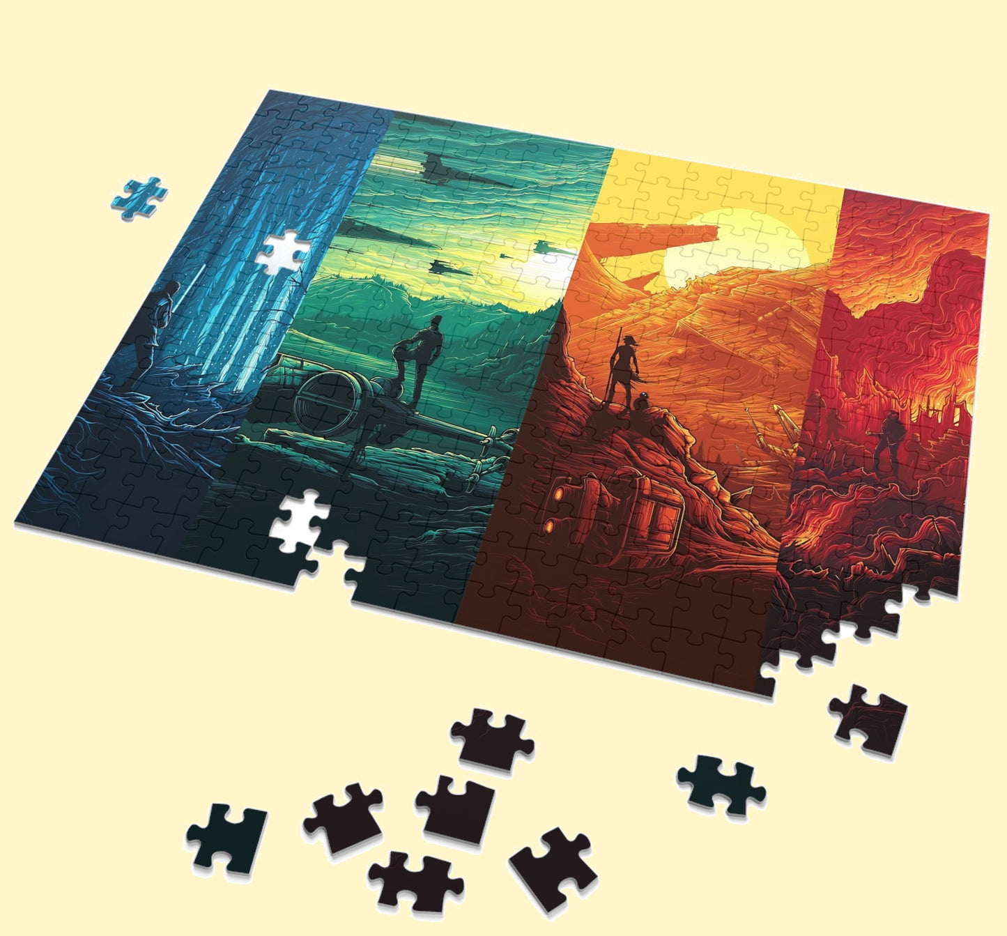 Star Wars jigsaw puzzle by PopCrate – 120-piece recycled paper classic galaxy design, ₹399