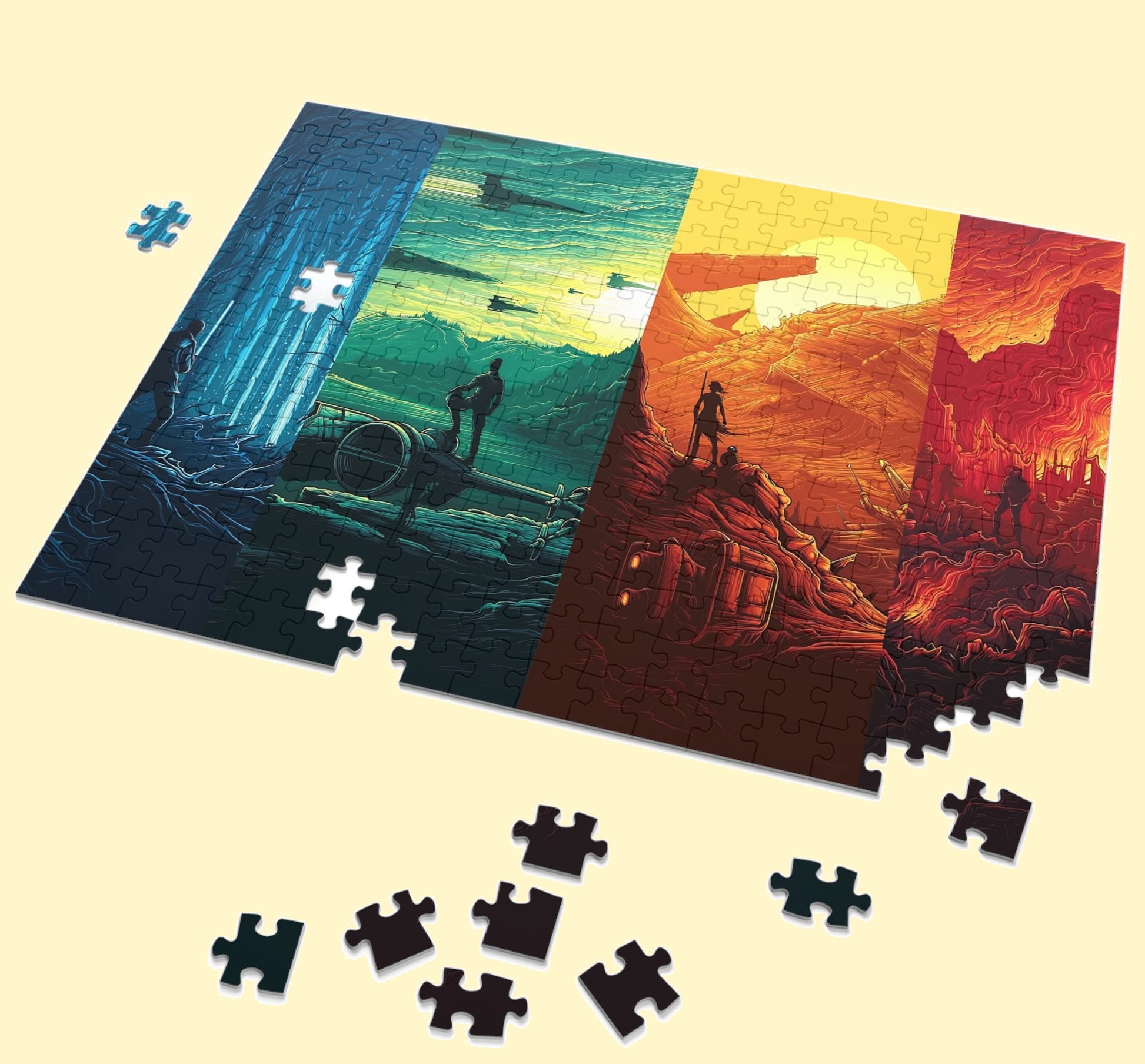 Star Wars jigsaw puzzle by PopCrate – 120-piece recycled paper classic galaxy design, ₹399