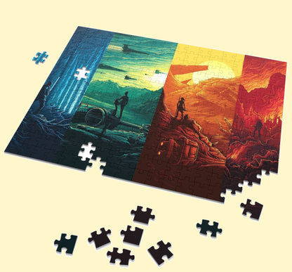 Star Wars jigsaw puzzle by PopCrate – 120-piece recycled paper classic galaxy design, ₹399